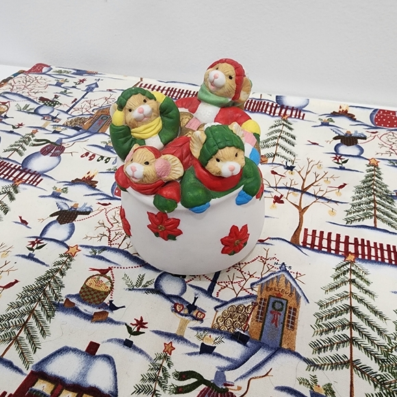 ๐139 House Of Lloyd Cup Of Good Cheer Musical Box Multicolor Ceramic 1992 - Picture 3 of 10